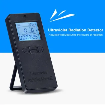 Дигитален UV-Радиометър Детектор на Ултравиолетовите Лъчи UV UVI Метър Дозиметър Тестер Брояч С Температурен Дисплей KF-90
