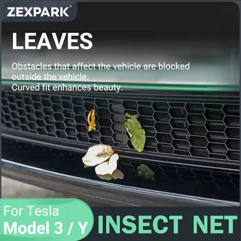 ZEXPARK Авто Долната Броня Против Насекоми, Комарници Пылезащитная Вътрешна Вентилационна Решетка Капак Аксесоари за Tesla, Модел 3 Модел Y 2017-2022