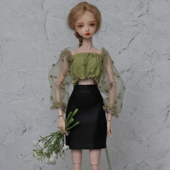 Комплект дрехи/зелен дантелен топ + пола/сшитое на поръчка от 30 см куклено обличам дрехи, летни дрехи облекло За 1/6 Xinyi FR ST Кукла Барби