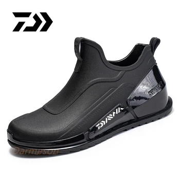 2022 Нова Мъжки обувки Daiwa за Риболов, Воден Непромокаеми обувки, Водоустойчив обувки за улицата, Нескользящая Износостойкая Блатни Обувки